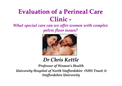 Evaluation of a Perineal Care Clinic