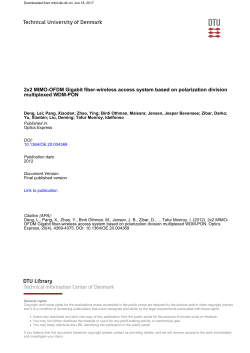 2x2 MIMO-OFDM Gigabit fiber-wireless access system
