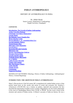 indian anthropology - NSDL