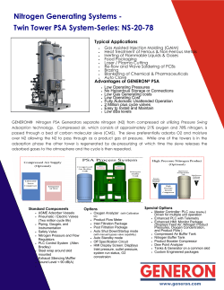Nitrogen Generating Systems - Twin Tower PSA System