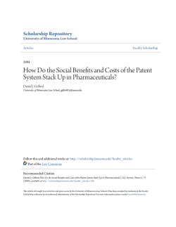 How Do the Social Benefits and Costs of the Patent System Stack