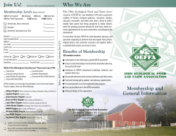 Join Us! Who We Are Membership and General Information