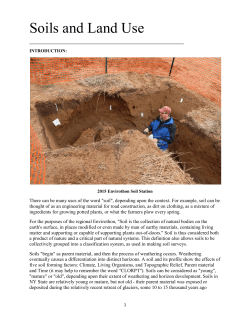 Soils and Land Use - Wayne County Soil and Water Conservation