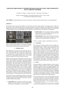 creating procedural window building blocks using the generative