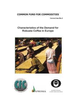Characteristics of the Demand for Robusta Coffee in Europe