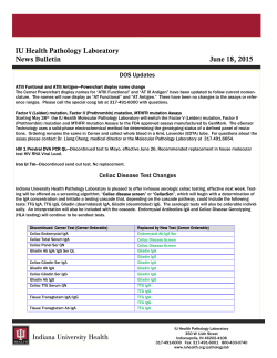 Celiac Disease Testing Changes