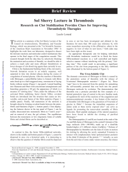 Brief Review - Arteriosclerosis, Thrombosis, and Vascular Biology