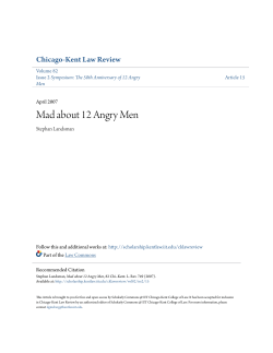 Mad about 12 Angry Men - Scholarly Commons @ IIT Chicago