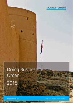 Doing Business in Oman 2015 - Moore Stephens International