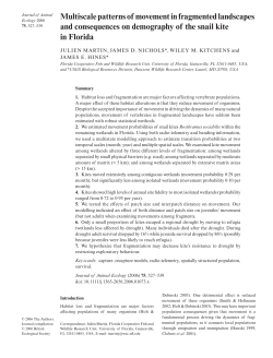 Martin et al. 2006. Multiscale Patterns of Movement in Fragmented