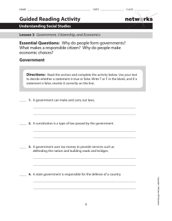 Guided Reading Activity