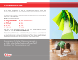 It`s Not Easy Being a Green Cleaner