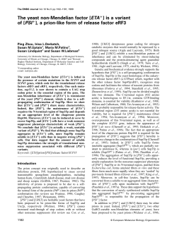 ETA - The EMBO Journal