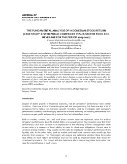 the fundamental analysis of indonesian stock return