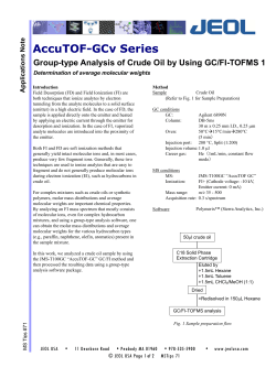 Group-type analysis of Crude Oil using GC-FI-TOFMS