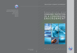Regulation and consumer protection in a converging