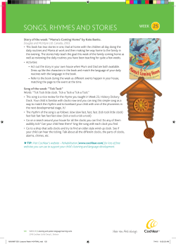 songs, rhymes and stories
