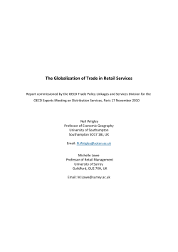 The Globalization of Trade in Retail Services