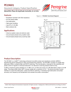 PE19601 - Peregrine Semiconductor