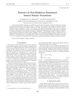 Kinetics of Non-Radiative Rotational Isomer Butane Transitions