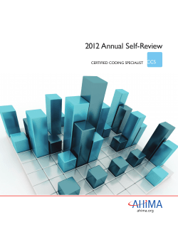 2012 Annual Self-Review