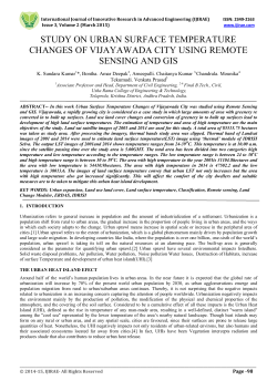 study on urban surface temperature changes of vijayawada
