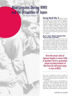 and the Occupation of Japan - American Translators Association