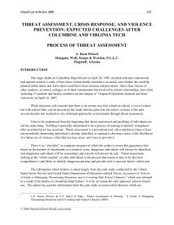 threat assessment, crisis response, and violence prevention