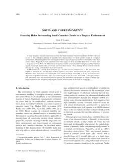 NOTES AND CORRESPONDENCE Humidity Halos