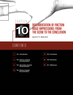 Chapter 10 Documentation of Friction Ridge Impressions: From the