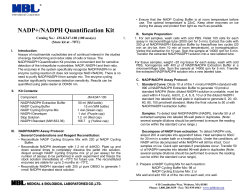 NADP+/NADPH Quantification Kit