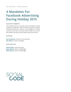 4 Mandates For Facebook Advertising During Holiday 2015