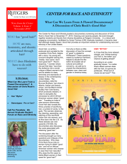 November 2010: What Can We Learn From a Flawed Documentary?