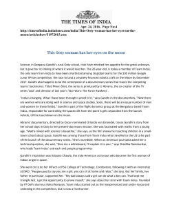 T This Ooty woman h has her ey yes on the e moon