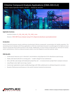 Application Note DS-001C: Chlorine Compound Analysis