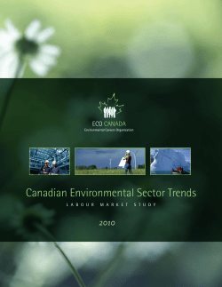 Canadian Environmental Sector Trends
