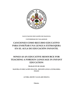 canciones como recurso educativo para ense&ntilde;ar una