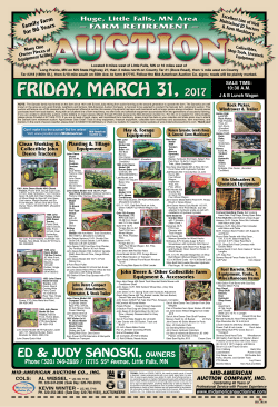 Auction Poster - Mid American Auction Inc.