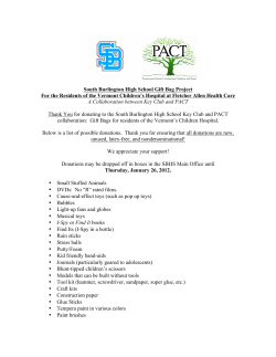 PACT and Key Club -- Wish List-1
