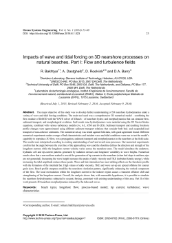 Impacts of wave and tidal forcing on 3D nearshore
