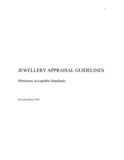 Jewellery Appraisal Guidelines