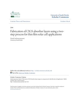 Fabrication of CIGS absorber layers using a two