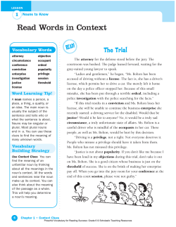 Read Words in Context