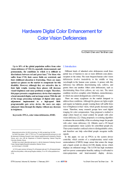 Hardware Digital Color Enhancement for Color Vision Deficiencies
