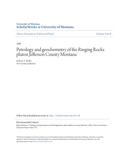 Petrology and geochemistry of the Ringing Rocks pluton Jefferson