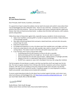 Lyme Disease Info - Harry R Hamilton