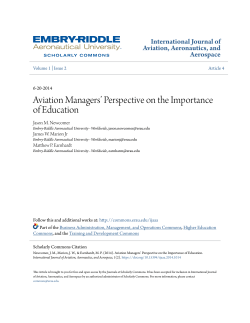 Aviation Managers` Perspective on the Importance of Education