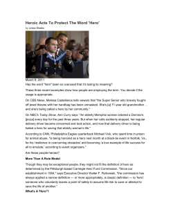 Heroic Acts To Protect The Word `Hero`