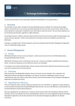ActiveSync Licensing Whitepaper