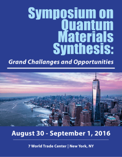 The program schedule is available for in PDF.